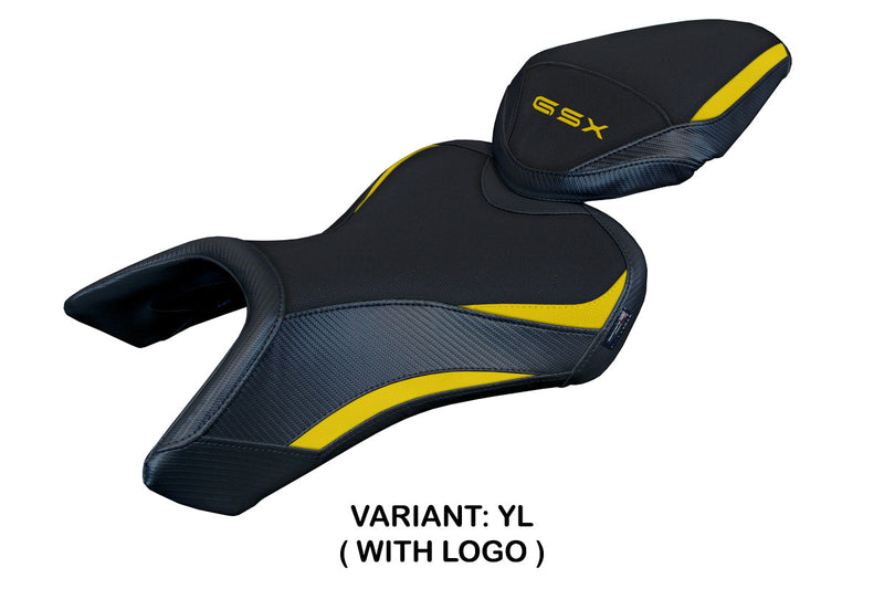 Suzuki GSX 8S-8R 2023 2024 Seat Cover Tappezzeria Italia in Yellow and Black