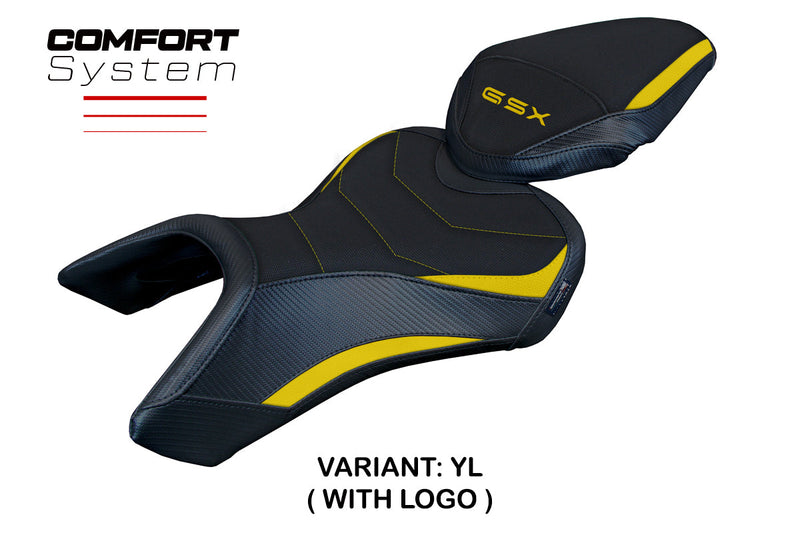 Suzuki GSX 8S-8R 2023 2024 Seat Cover Tappezzeria Italia Comfort in Yellow and Black