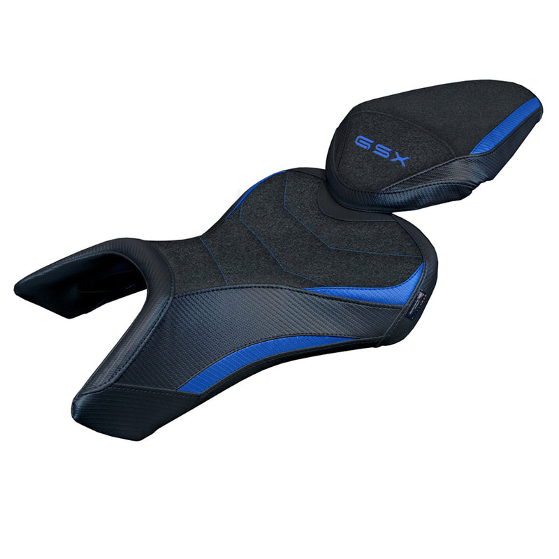 Suzuki GSX 8S-8R 2023 2024 Seat Cover Tappezzeria Italia Ultragrip in Blue and Black