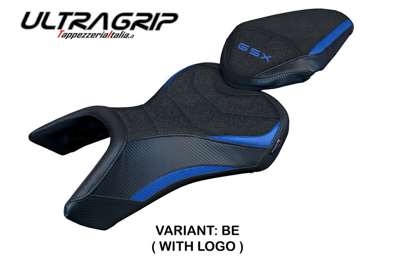 Suzuki GSX 8S-8R 2023 2024 Seat Cover Tappezzeria Italia Ultragrip in Blue and Black