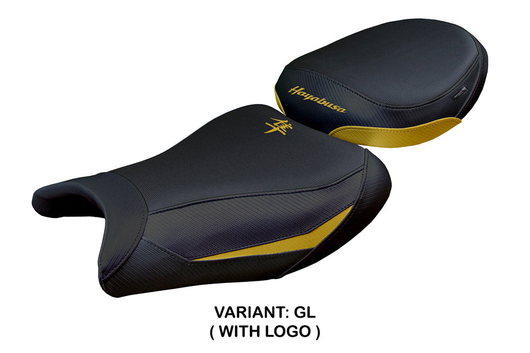 Suzuki GSX 1300 R Hayabusa 2021-2025 Seat Cover Tappezzeria Black Gold