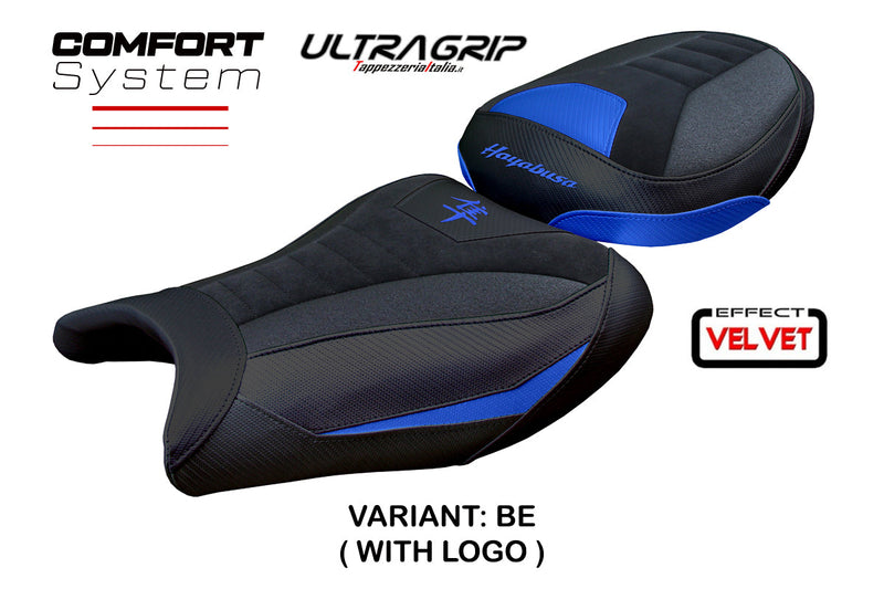 Suzuki Hayabusa 2008-2020 Seat Cover Tappezzeria Italia Comfort Ultragrip in Suede Blue