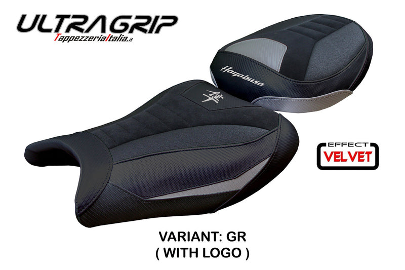 Suzuki Hayabusa 2008-2020 Seat Cover Tappezzeria Italia Ultragrip in Suede Grey