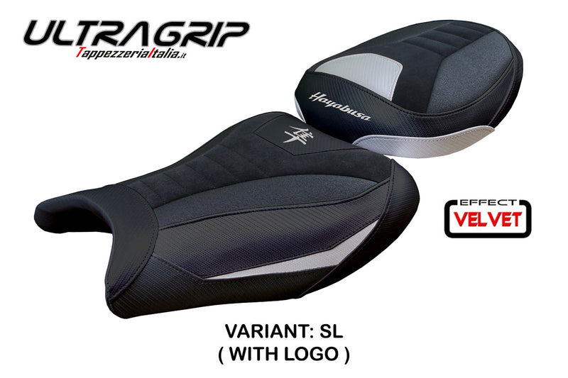 Suzuki Hayabusa 2008-2020 Seat Cover Tappezzeria Italia Ultragrip in Suede Silver