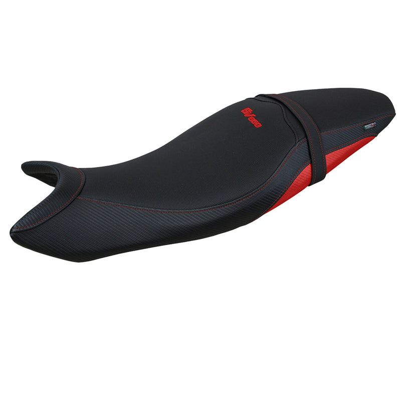 Suzuki SV650 2016-2024 Seat Cover Tappezzeria Italia in Red and Black