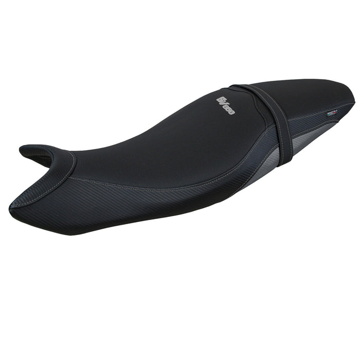 Suzuki SV650 2016-2024 Seat Cover Tappezzeria Italia in Grey and Black