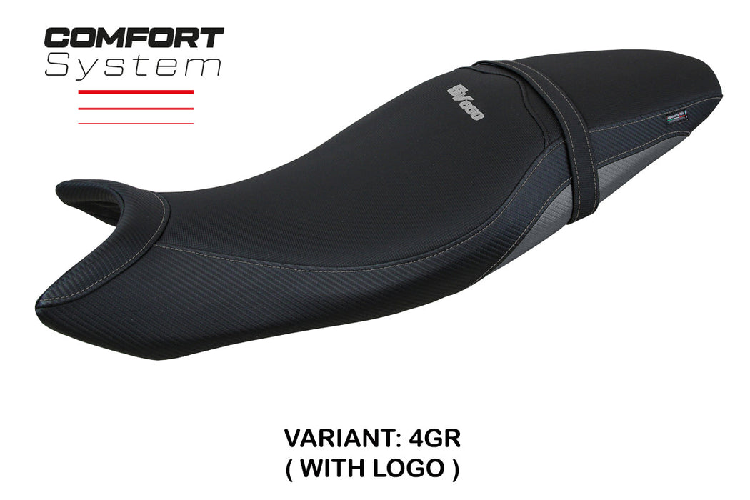 Suzuki SV650 2016-2024 Seat Cover Tappezzeria Italia Comfort in Grey