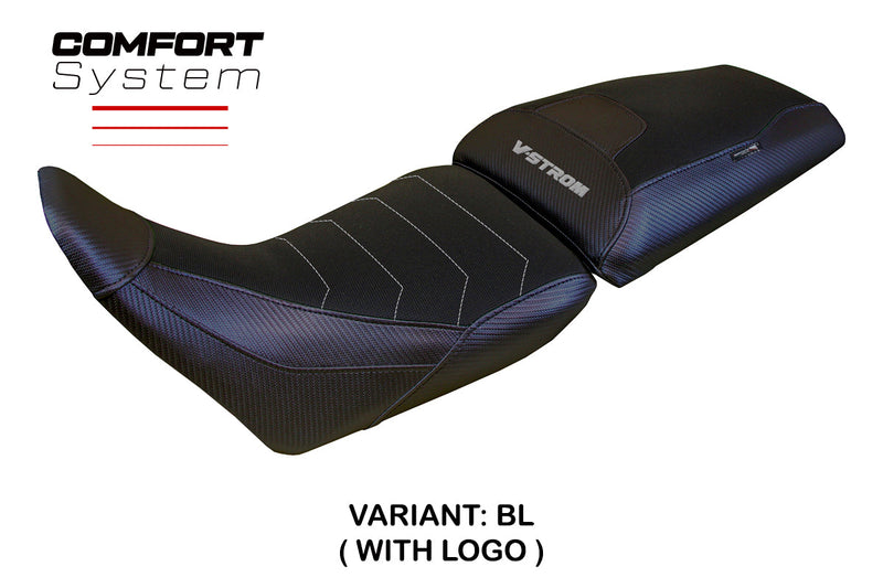 Suzuki V-Strom 1050 2020-2024 Seat Cover Tappezzeria Italia Comfort in Black