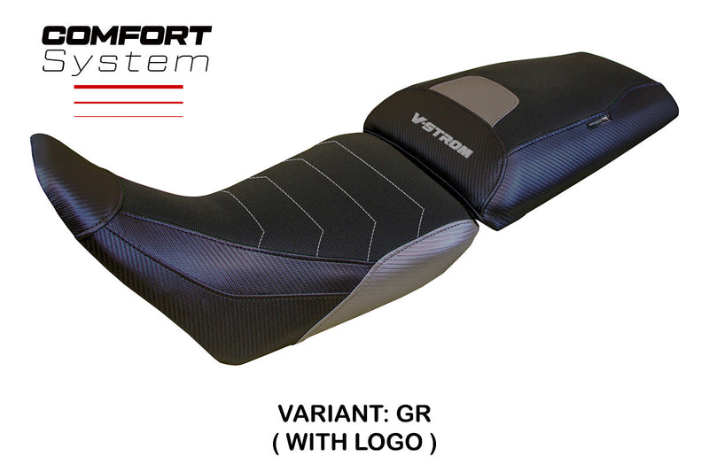 Suzuki V-Strom 1050 2020-2024 Seat Cover Tappezzeria Italia Comfort in Grey