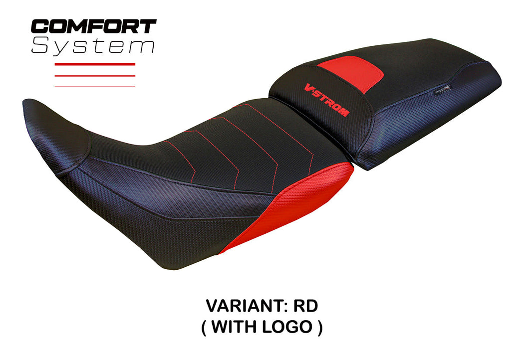 Suzuki V-Strom 1050 2020-2024 Seat Cover Tappezzeria Italia Comfort in Red
