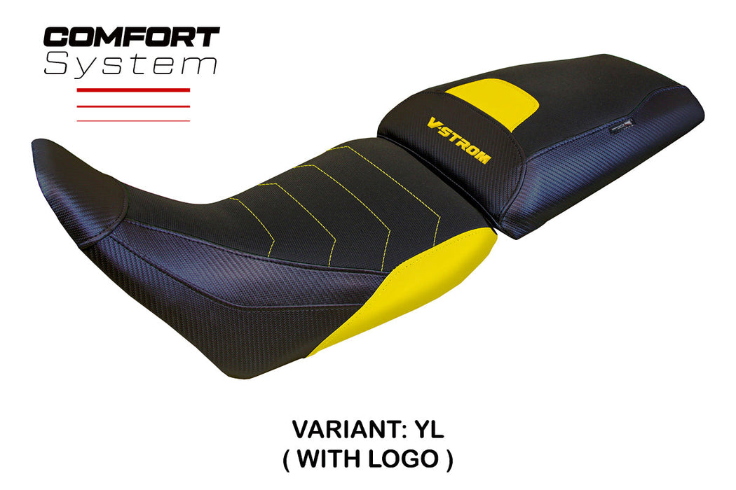 Suzuki V-Strom 1050 2020-2024 Seat Cover Tappezzeria Italia Comfort in Yellow