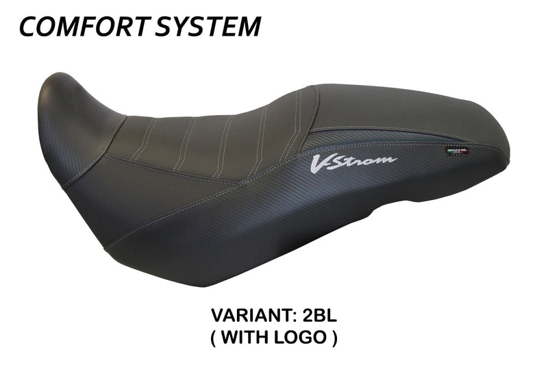 Suzuki VStrom 650 2017-2024 Seat Cover Tappezzeria Italia Comfort in Black