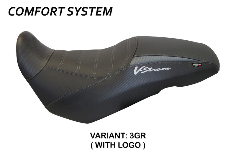 Suzuki VStrom 650 2017-2024 Seat Cover Tappezzeria Italia Comfort in Grey