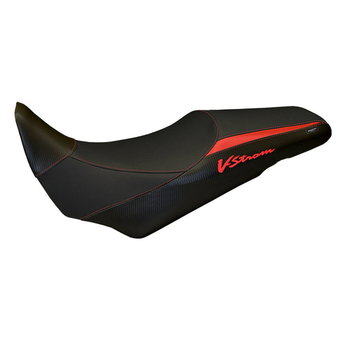 Suzuki VStrom 1000 2014-2019 Seat Cover Tappezzeria Italian in Red and Black