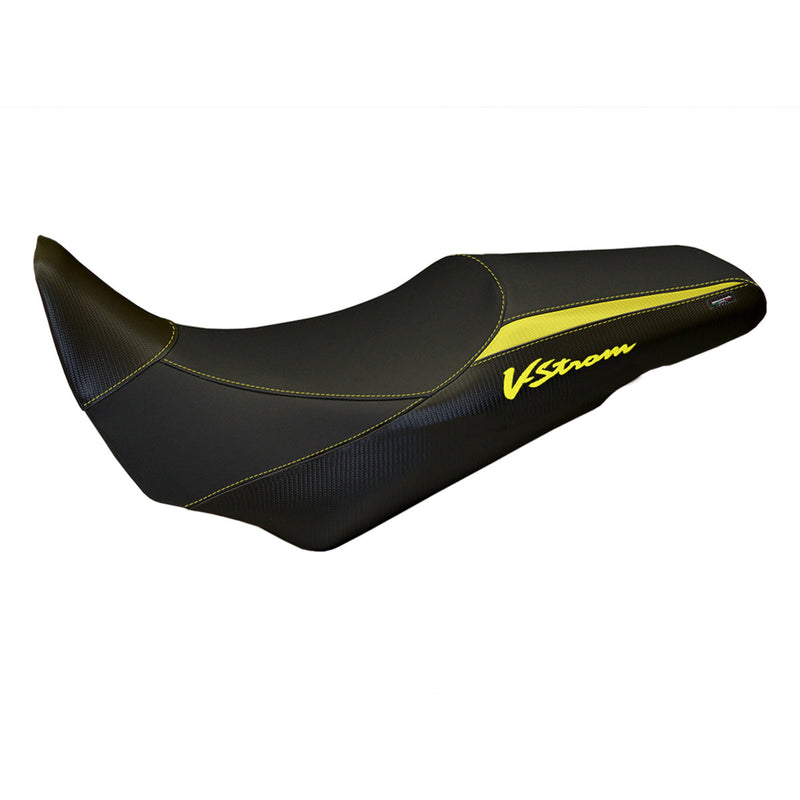 Suzuki VStrom 1000 2014-2019 Seat Cover Tappezzeria Italia in Yellow and Black
