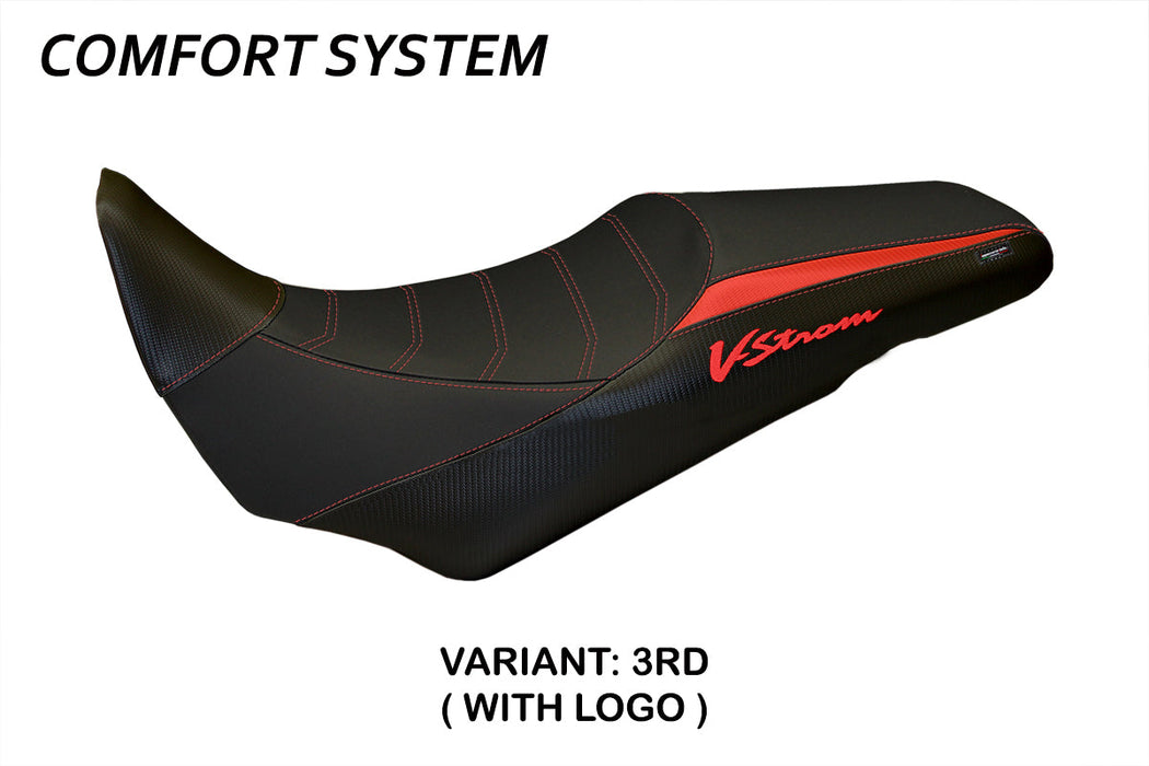 Suzuki VStrom 1000 2014-2019 Seat Cover Tappezzeria Italia Comfort in Red