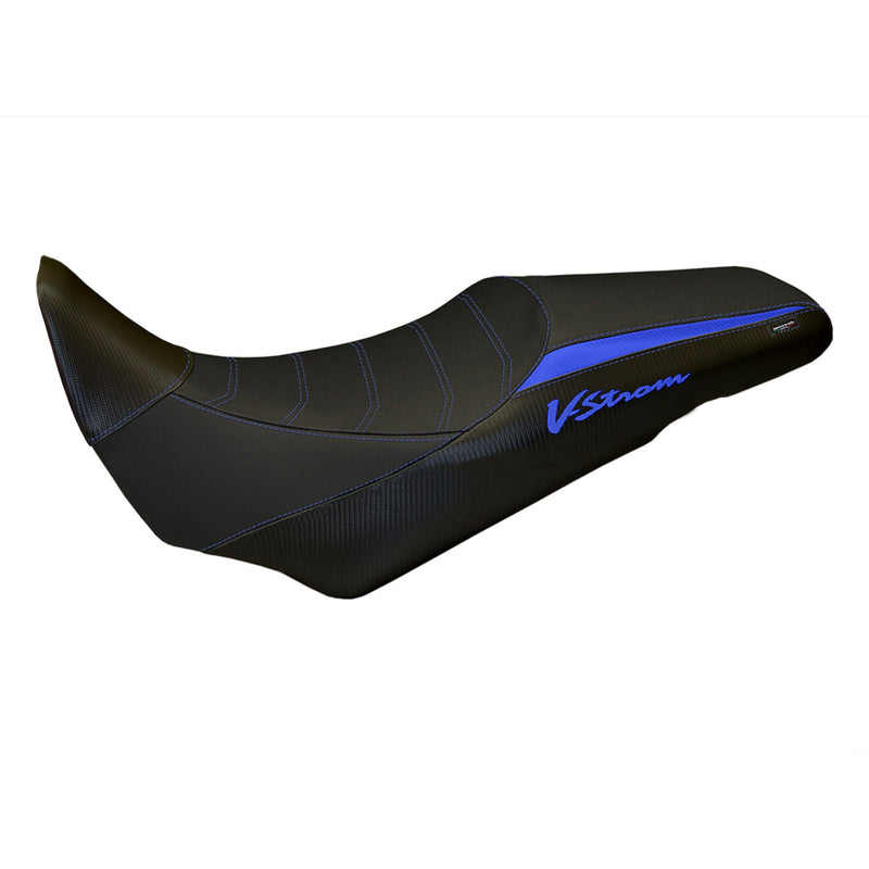 Suzuki VStrom 1000 2014-2019 Seat Cover Tappezzeria Italia Comfort in Blue