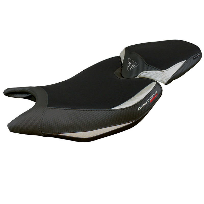 Triumph Daytona 660 2024 Seat Cover Tappezzeria Silver Black