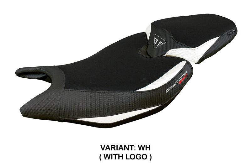 Triumph Daytona 660 2024 Seat Cover Tappezzeria White Black