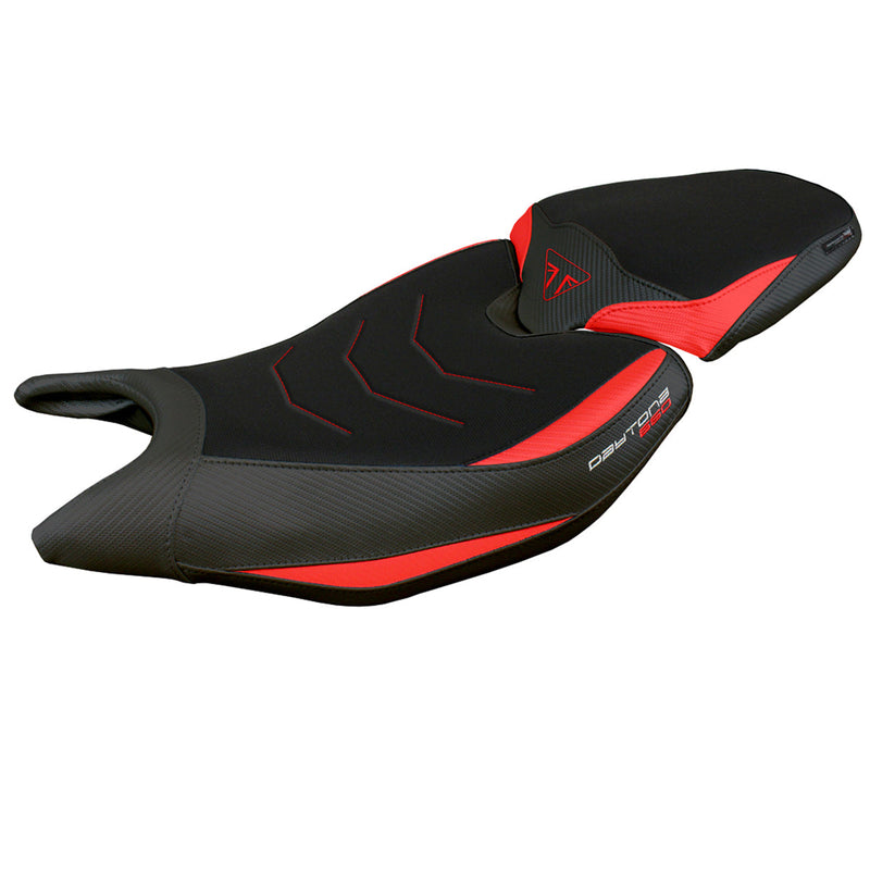 Triumph Daytona 660 2024 Seat Cover Tappezzeria Comfort Red Black