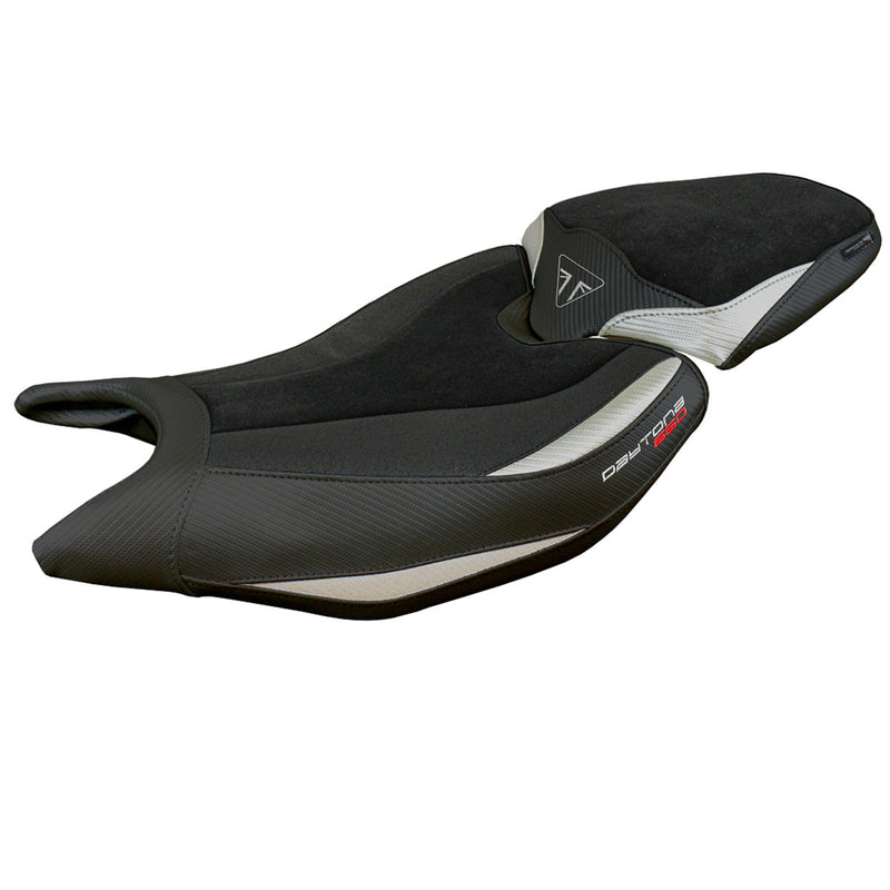 Triumph Daytona 660 2024 Seat Cover Tappezzeria Ultragrip Silver Black