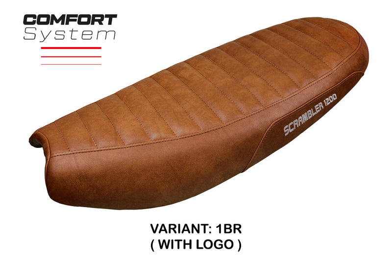 Triumph Scrambler 1200 2019-2024 Seat Cover Tappezzeria Italia  Comfort in Brown