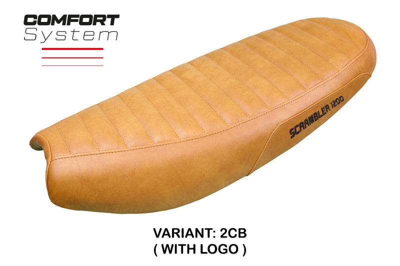 Triumph Scrambler 1200 2019-2024 Seat Cover Tappezzeria Italia  Comfort in Camel