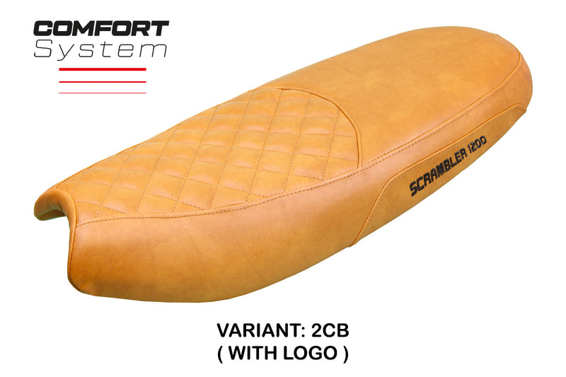 Triumph Scrambler 1200 2019-2024 Seat Cover Tappezzeria Italia  Comfort in Camel SE