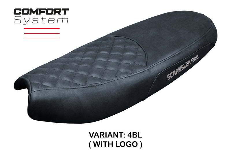 Triumph Scrambler 1200 2019-2024 Seat Cover Tappezzeria Italia  Comfort in Black SE