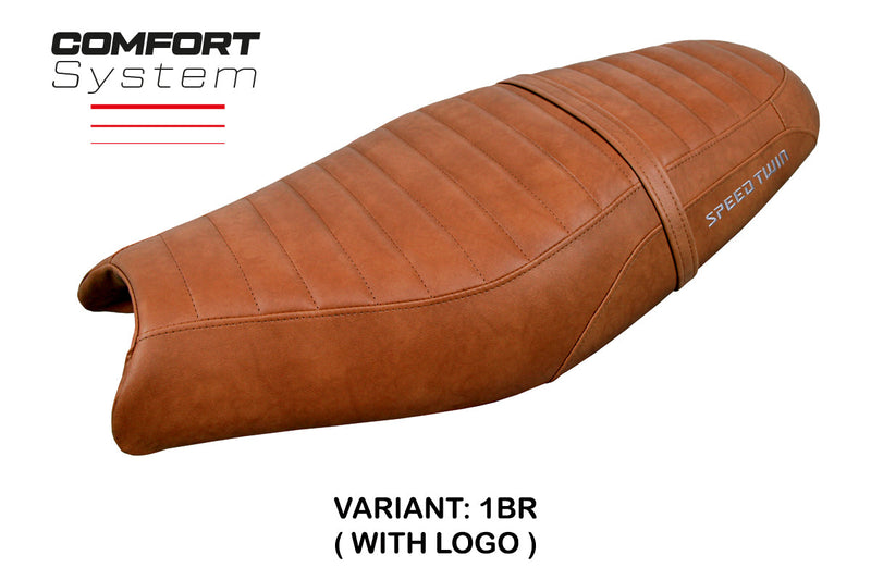 Triumph Speed Twin 900 2019-2024 Seat Cover Tappezzeria Italia Comfort in Brown