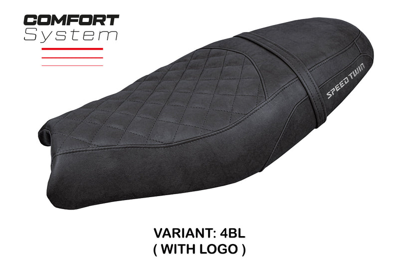 Triumph Speed Twin 900 2019-2024 Seat Cover Tappezzeria Italia Comfort Black SE