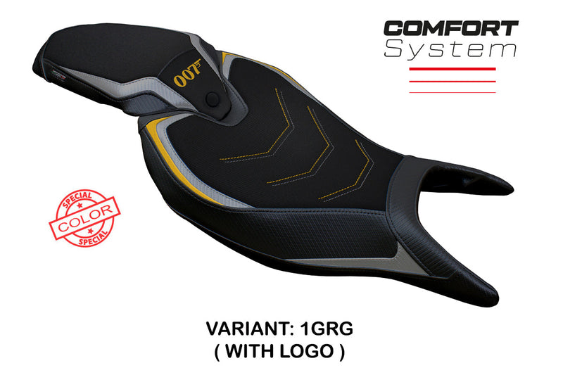 Triumph Speed Triple 1200 RR 2022-2024 Seat Cover Tappezzeria Italia Comfort in Grey and Gold