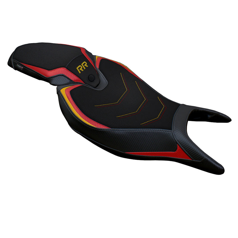 Triumph Speed Triple 1200 RR 2022-2024 Seat Cover Tappezzeria Italia Comfort in Red and Gold