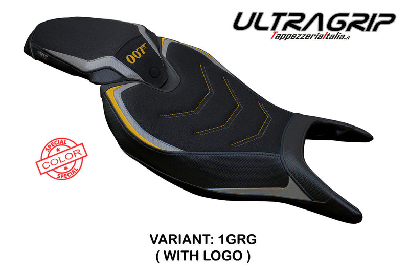 Triumph Speed Triple 1200 RR 2022-2024 Seat Cover Tappezzeria Italia Ultragrip in Grey and Gold
