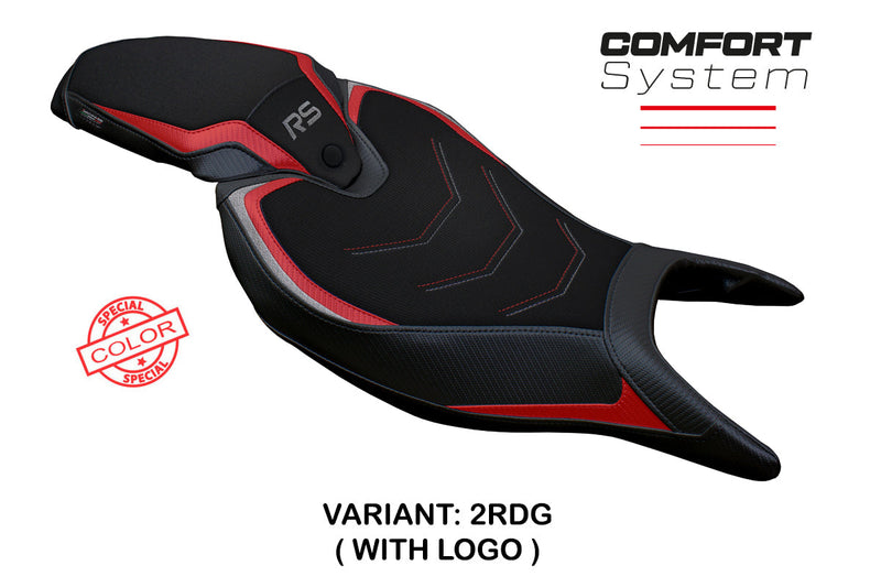 Triumph Speed Triple 1200 RS 2022-2024 Seat Cover Tappezzeria Italia Comfort in Red and Grey