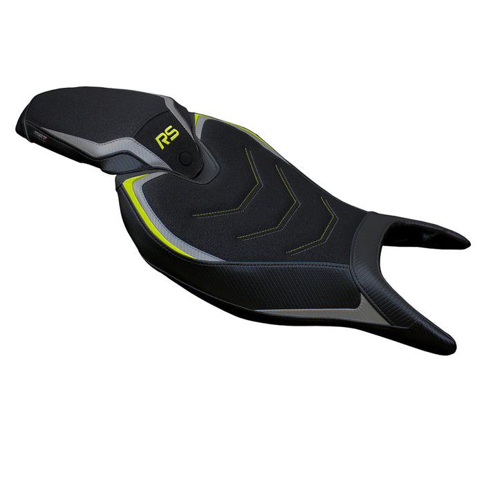 Triumph Speed Triple 1200 RS 2022-2024 Seat Cover Tappezzeria Italia Ultragrip in Grey and Yellow