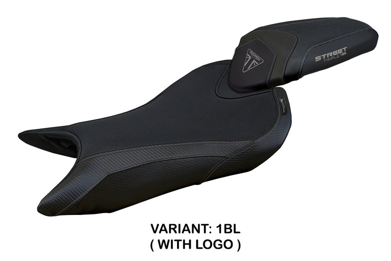 Triumph Street Triple 765 2023-2024 Seat Cover Tappezzeria Italia in Black