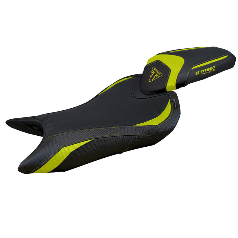 Triumph Street Triple 765 2023-2024 Seat Cover Tappezzeria Italia in Yellow and Black
