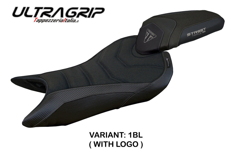 Triumph Street Triple 765 2023-2024 Seat Cover Tappezzeria Italia Ultragrip in Black