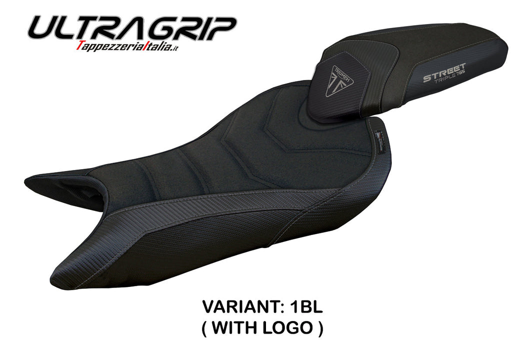 Triumph Street Triple 765 2023-2024 Seat Cover Tappezzeria Italia Ultragrip in Black