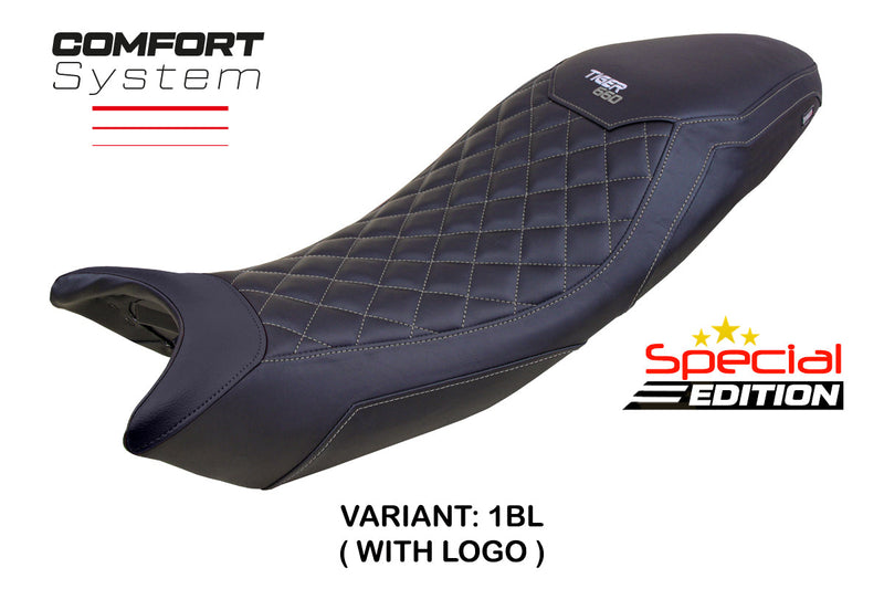 Triumph Tiger 660 2021-2024 Seat Cover Tappezzeria Italia Comfort in Black SE
