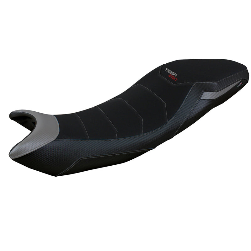 Triumph Tiger 660 2021-2024 Seat Cover Tappezzeria Italia Comfort in Grey and Black