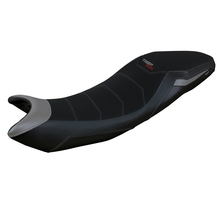 Triumph Tiger 660 2021-2024 Seat Cover Tappezzeria Italia Comfort in Grey and Black
