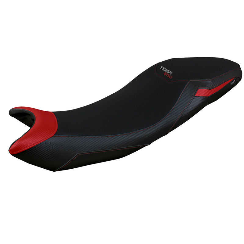 Triumph Tiger 660 2021-2024 Seat Cover Tappezzeria Italia in Red and Black