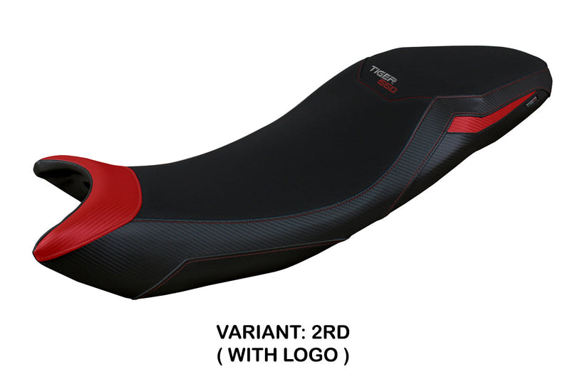 Triumph Tiger 660 2021-2024 Seat Cover Tappezzeria Italia in Red and Black