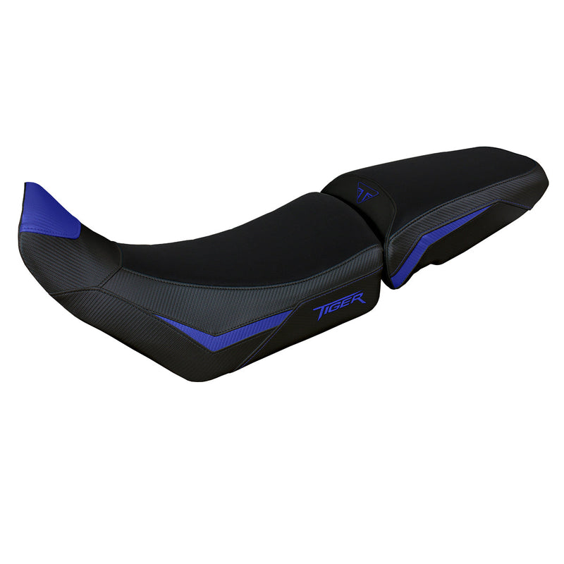 Triumph Tiger 900 2020-2023 Seat Cover Tappezzeria Italia in Blue and Black