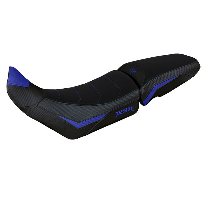 Triumph Tiger 900 2020-2023 Seat Cover Tappezzeria Italia Comfort in Blue and Black
