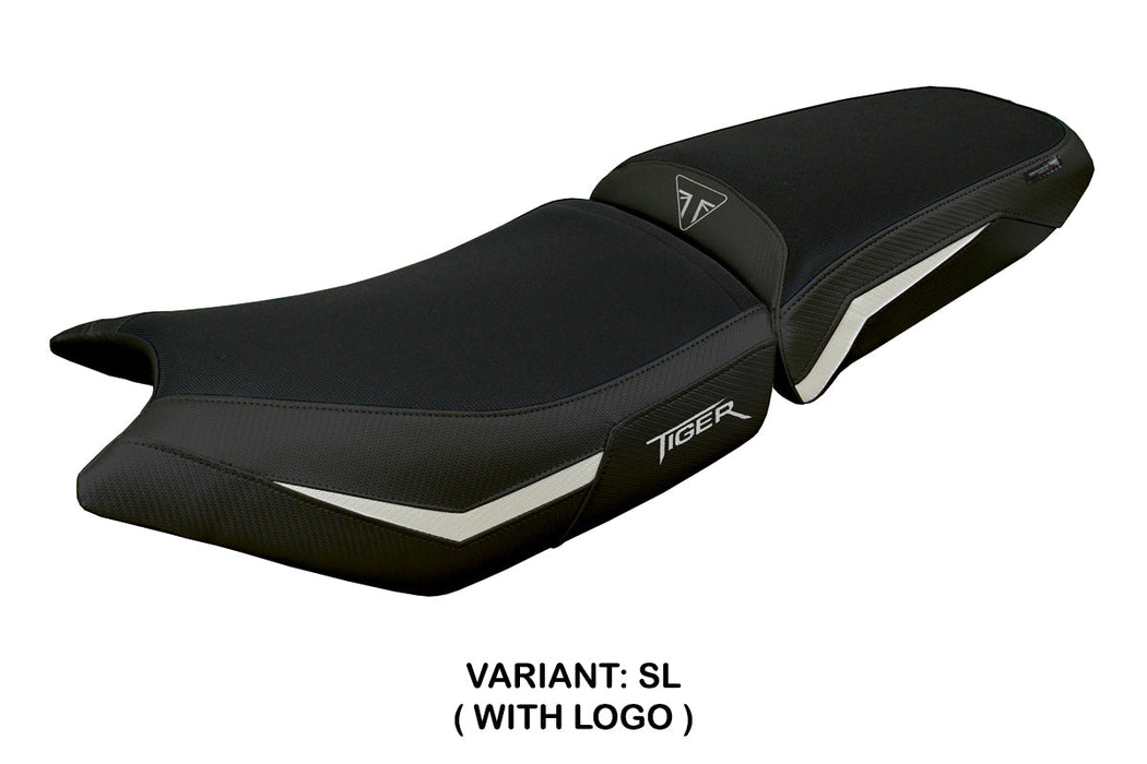 Triumph Tiger 900 2024 Seat Cover Tappezzeria Silver Black