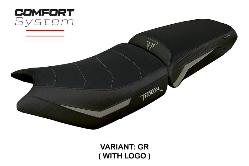 Triumph Tiger 900 2024 Seat Cover Tappezzeria Comfort Grey Black
