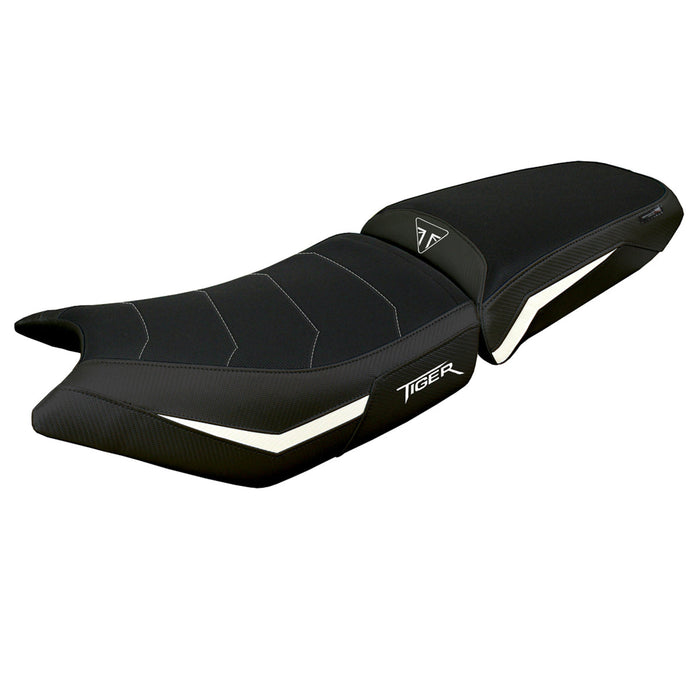 Triumph Tiger 900 2024 Seat Cover Tappezzeria Comfort White Black